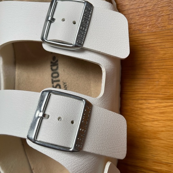 Birkenstock Milano Birko-Flor Sandals White Size 10 (41) - Picture 6 of 15